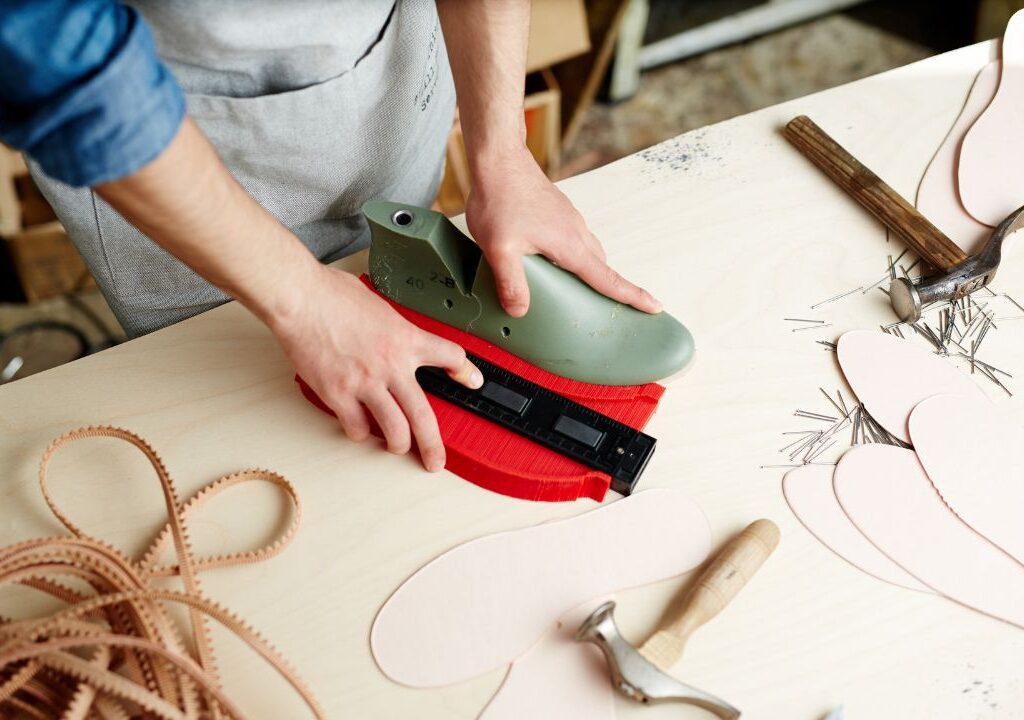 a cobbler working with perfection